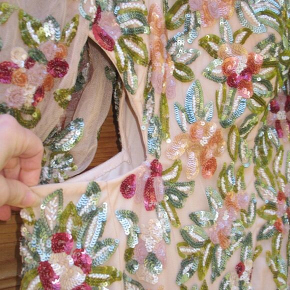 Mac Duggal 5567 Womens ONE SHOULDER FLORAL EMBELLISHED GOWN Dress - Picture 8 of 14